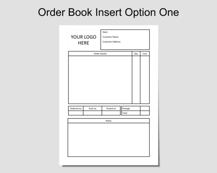 Personalised Business Order Book - A5 - Paper Ballards