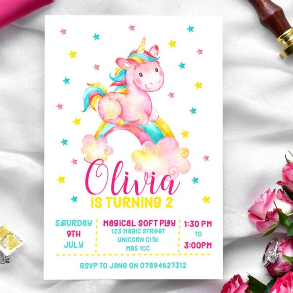 Unicorn Invitation