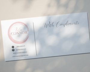 logo branded compliment slips