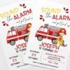 personalised birthday party invitations Fireman Invitations