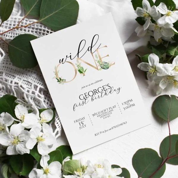 wild one birthday invitation
