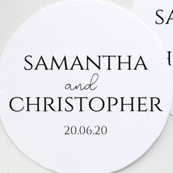 Stickers for Wedding Favours
