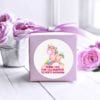 birthday party invitations and birthday party bag stickers. unicorn sticker