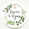 Wreath Favour Stickers