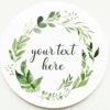 Wreath Wedding Stickers