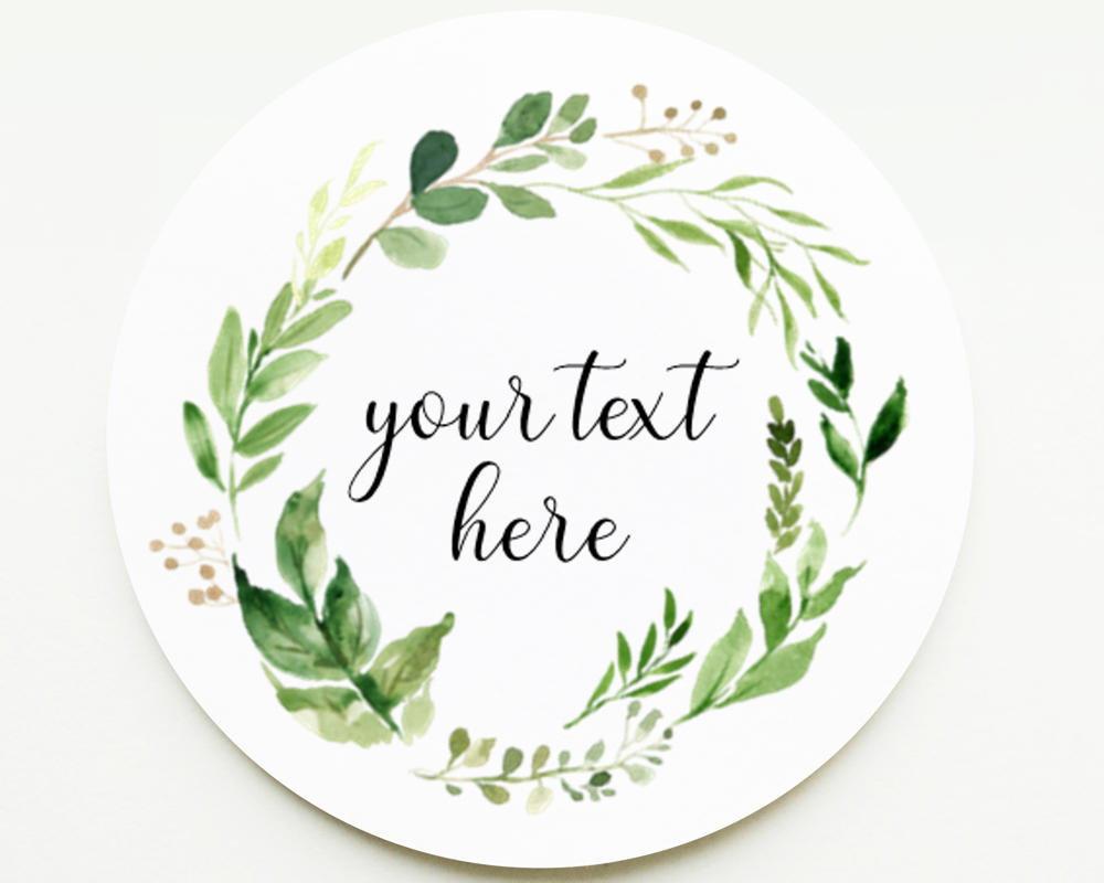 Wreath Wedding Stickers