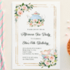 afternoon tea birthday party invitations