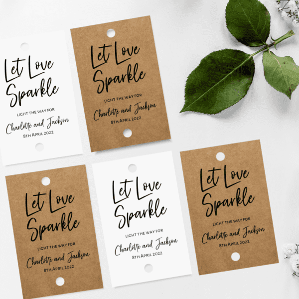 Wedding Sparkler Tags