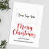 A6 Folded Personalised Logo and Business Name Christmas Cards