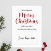 Fully Personalised Business Christmas Cards Christmas Cards for Small Businesses A6 Folded Extra Special Personalised Business Christmas Cards