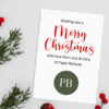 A6 Folded Extra Special Personalised Business Christmas Cards