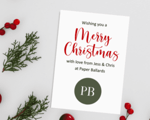 A6 Folded Extra Special Personalised Business Christmas Cards