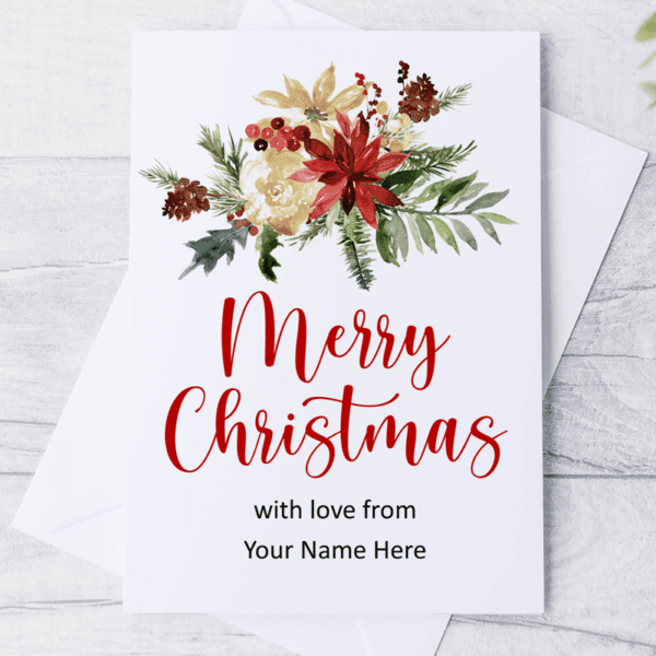 Christmas Cards With Your Business Name Personalised Business Christmas Cards A5 Personalised Garland Business Christmas Card
