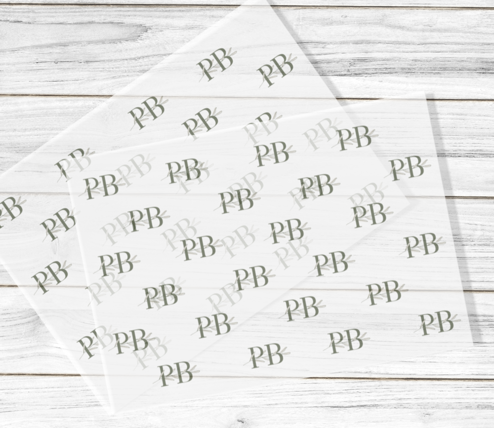 Personalised business logo vellum