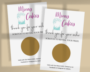 scratch cards personalised