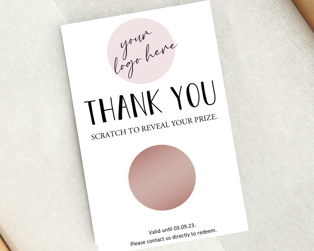 personalised business scratch cards