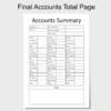 Accounts summary book