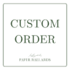 custom order