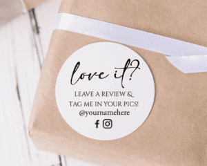 Love it review us stickers with business name Business Stationery Paper ballards