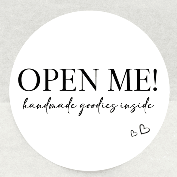 Handmade Goodies Inside Stickers - 37mm