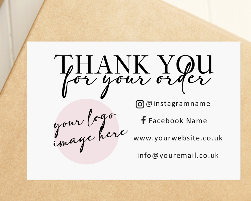 Thank you for your order business cards - Image 3