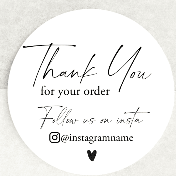 Thank You Instagram Business Stickers