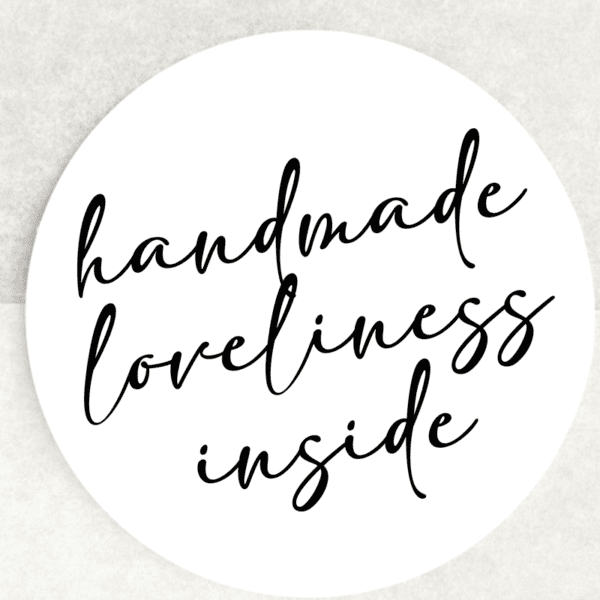 Handmade Loveliness Inside Stickers - 37mm