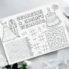 wedding activity mat