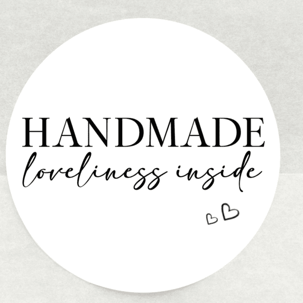 Handmade Product Stickers - 37mm