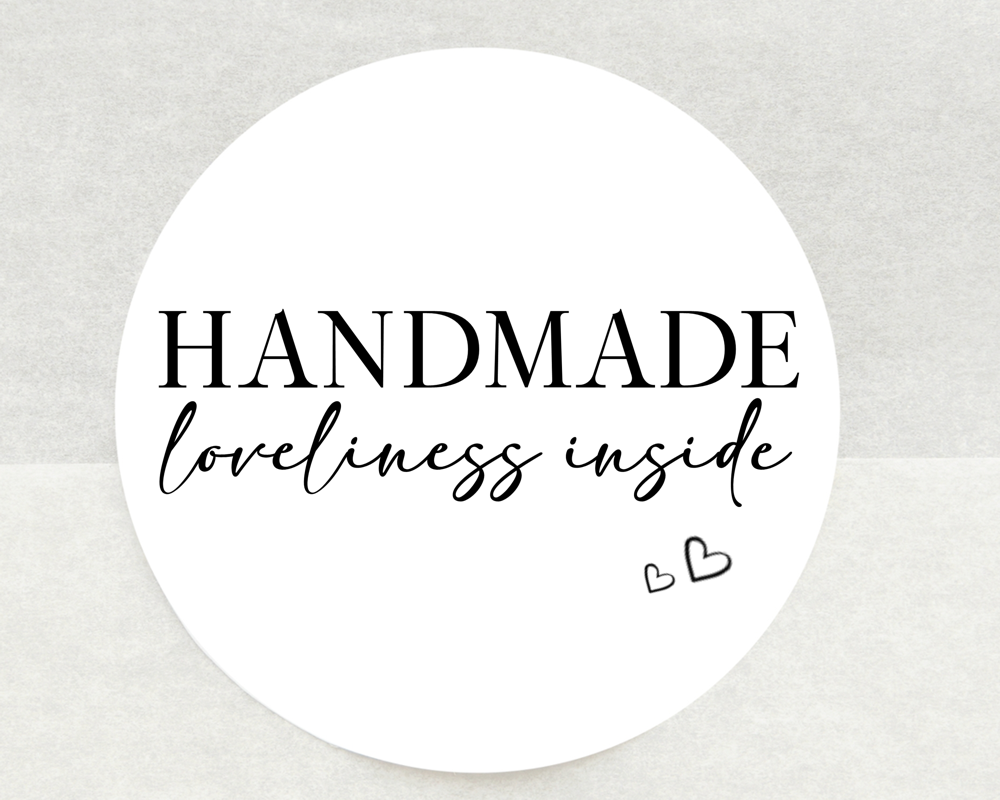 Handmade Product Stickers - 37mm