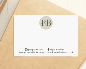 mini note card with your logo business stationery paper ballards