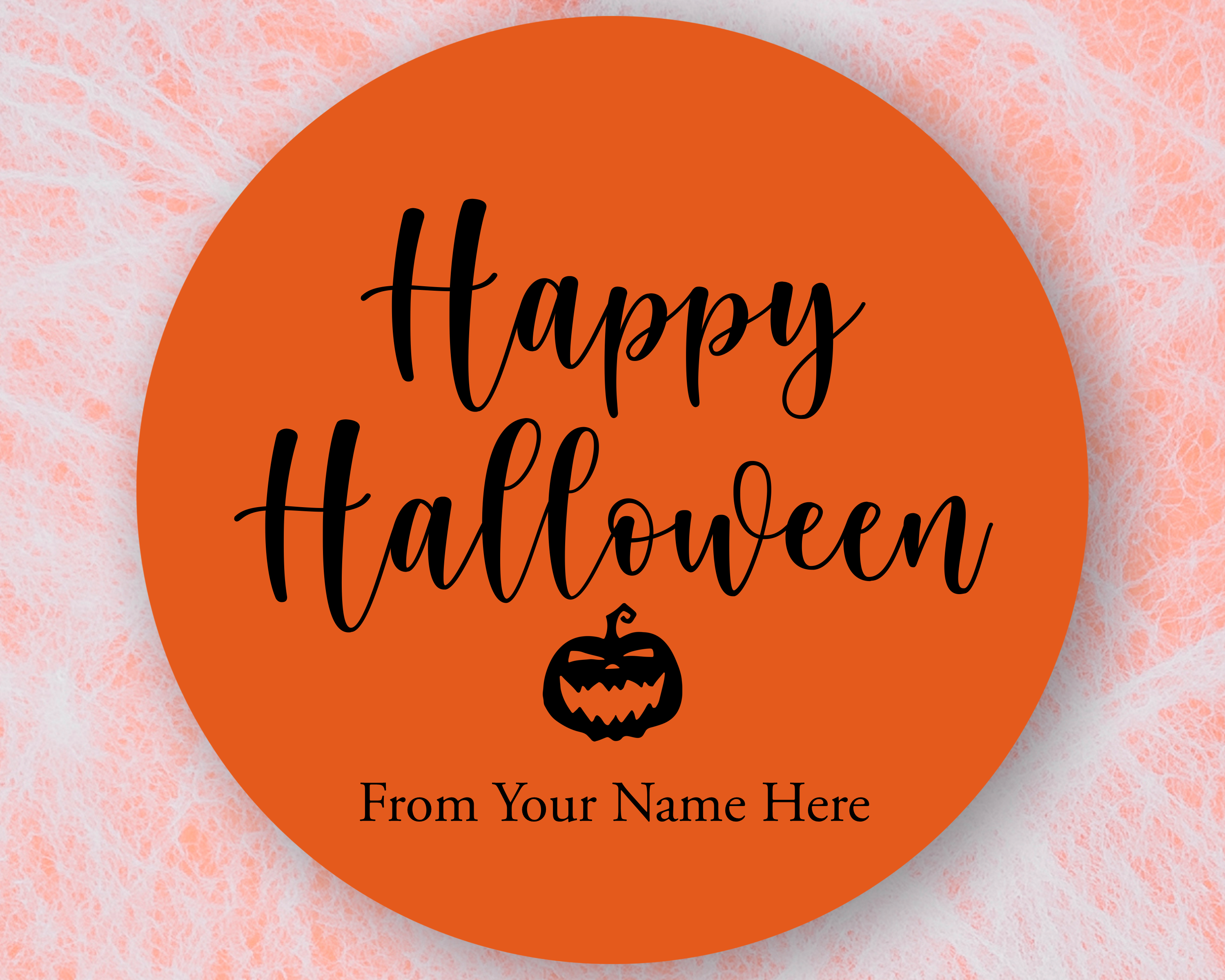 Happy Halloween Favour Stickers
