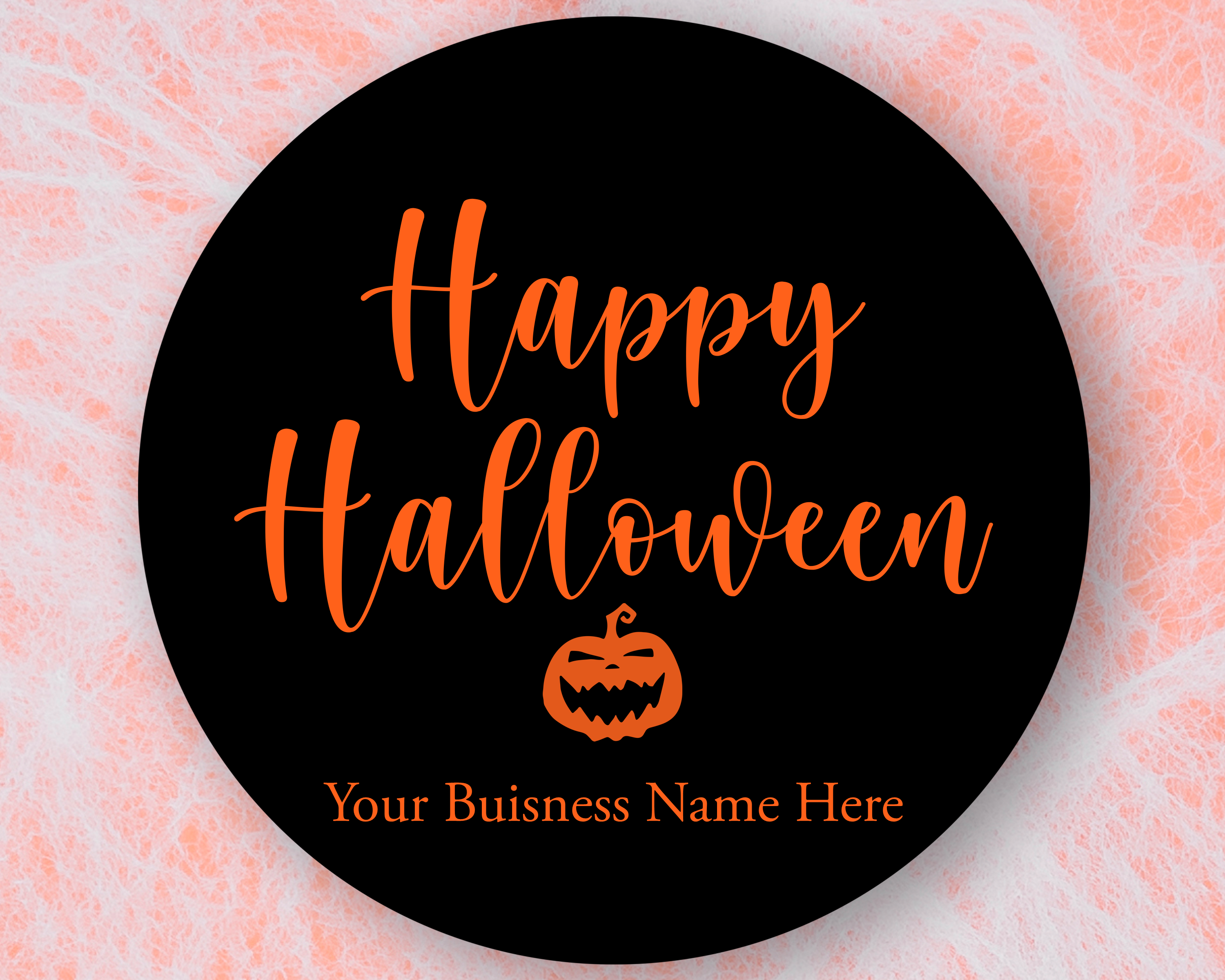 Halloween Business Stickers - 37mm