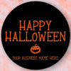 Personalised Halloween Business Stickers - 37mm
