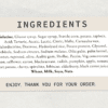 Beige Ingredient Stickers
