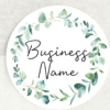 Eucalyptus Business Name Stickers - 37mm