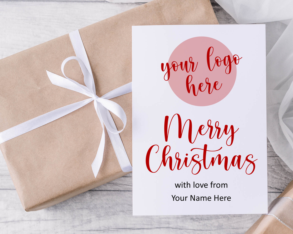 A6 Folded Fully Personalised Business Christmas Cards - Image 3