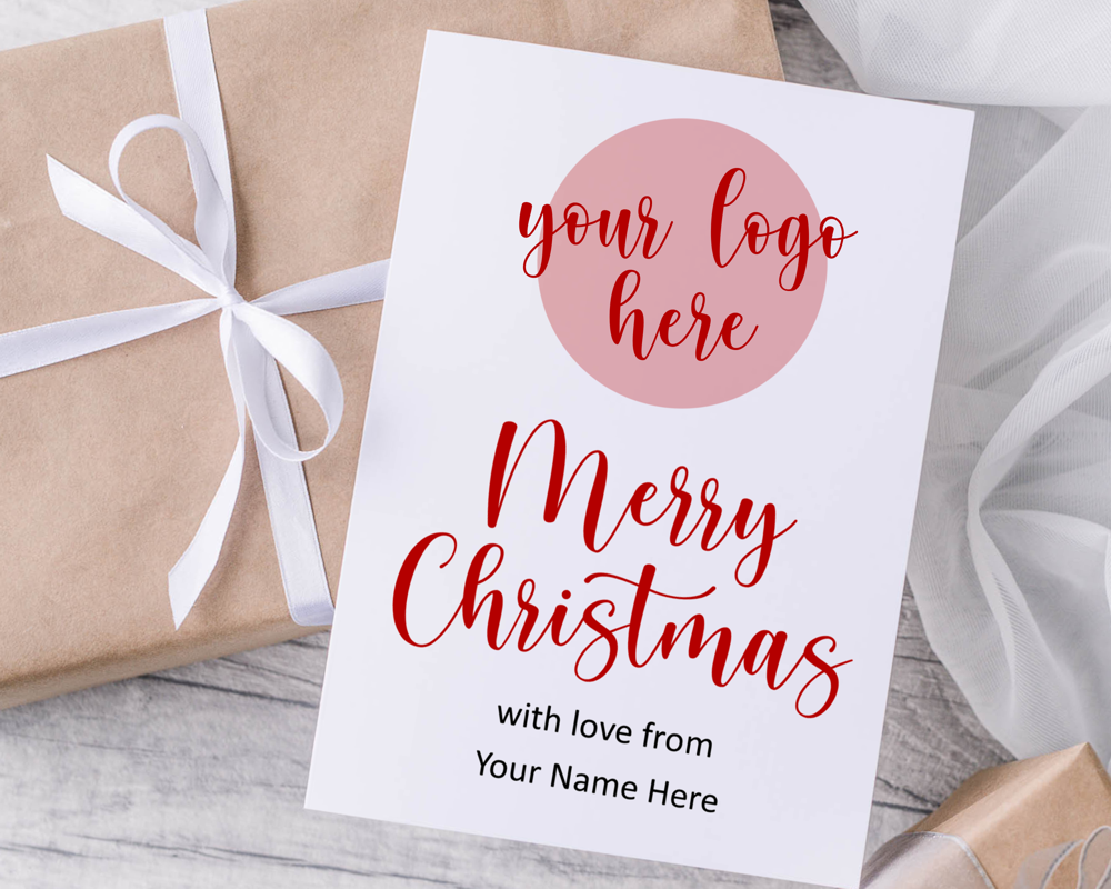 A6 Folded Fully Personalised Business Christmas Cards - Image 5