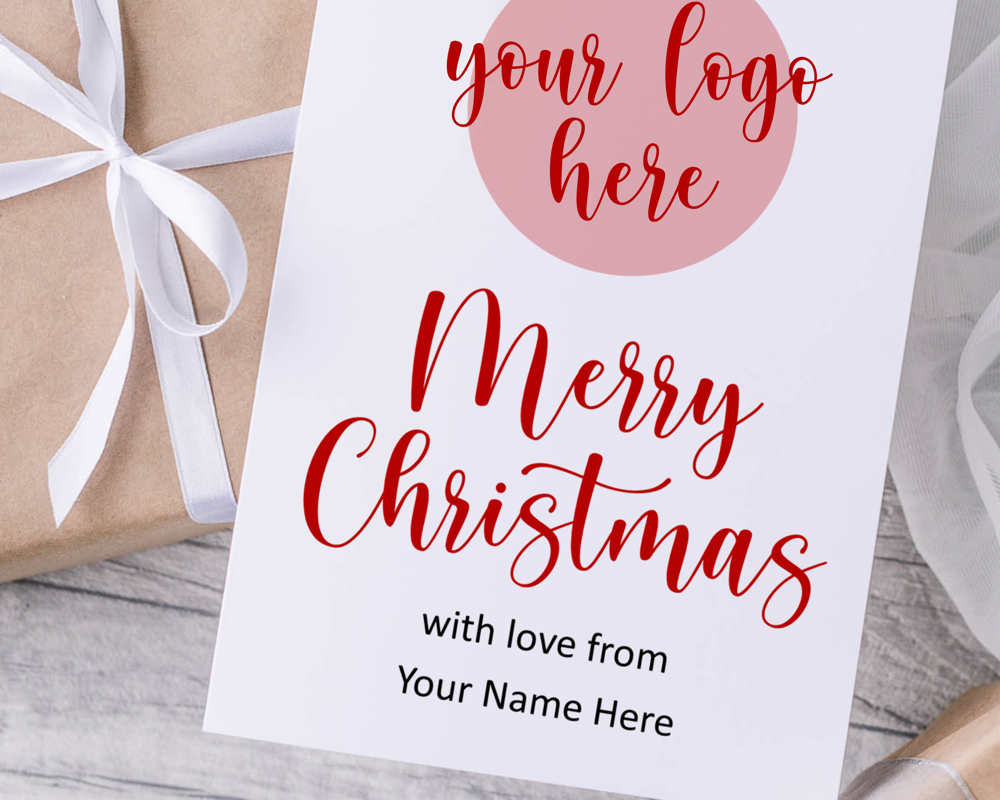 A6 Folded Fully Personalised Business Christmas Cards - Image 4