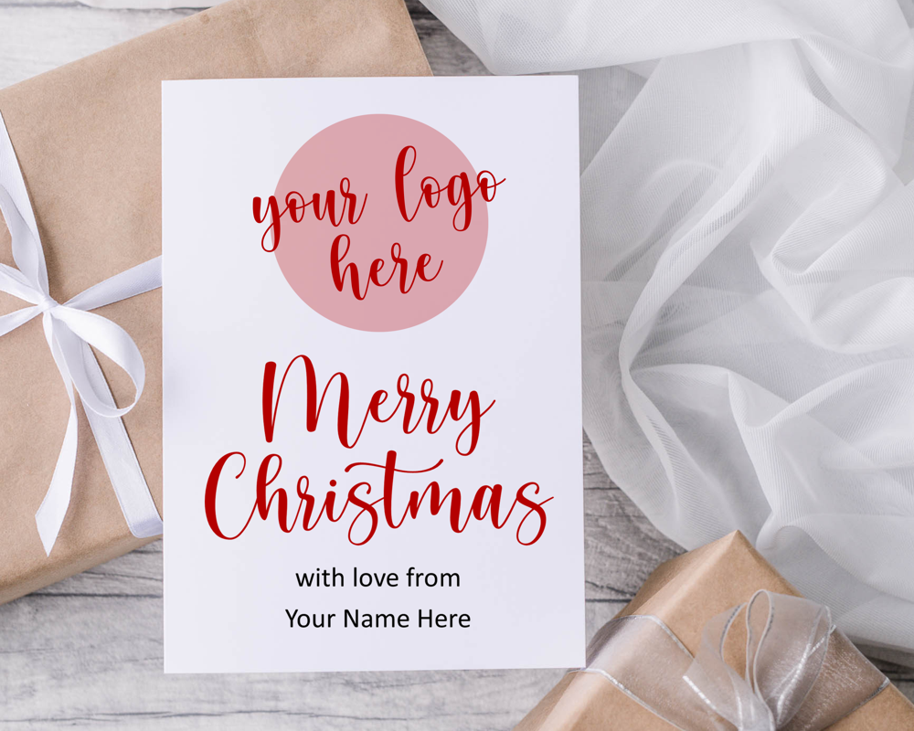 A6 Folded Fully Personalised Business Christmas Cards - Image 6