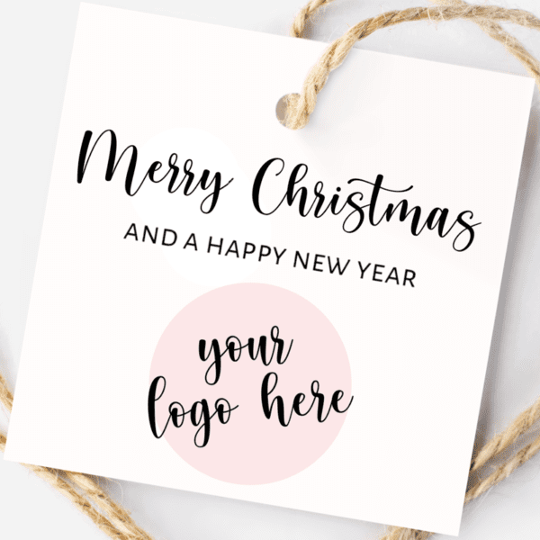 Christmas Tags with your Business Logo Personalised Business Logo Christmas Tags