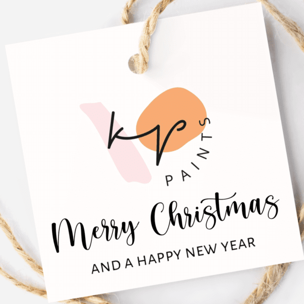 Personalised Business Logo Christmas Tags Sticker