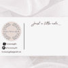 Our Mini Note Slips are the perfect way to include a handwritten message in your customer orders. Our mini note slips are fully personalised with your business logo, as well as your website, email address and social media channels. Pack of 10