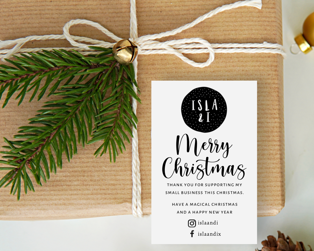 Personalised Portrait Christmas Business Thank You for Helping My Business Grow Cards (50 Cards) - Image 4
