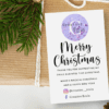 Personalised Festive Business Card with Logo and Social Media Names