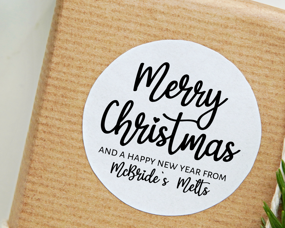 Personalised Merry Christmas Stickers - Image 4