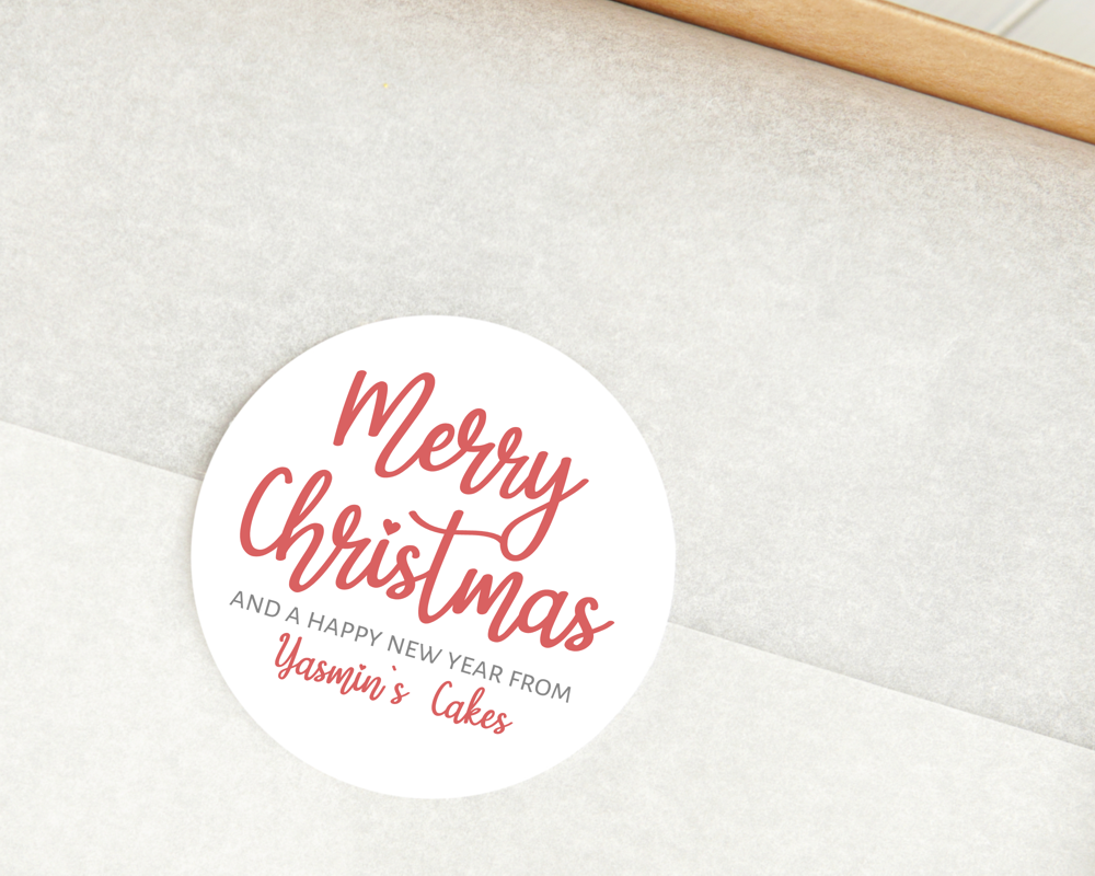 Personalised Small Business Christmas Stickers - Image 2