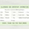 Green Allergen Stickers (A4 sheet of 21 stickers)