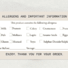 Beige Allergen Stickers