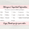 Pink Allergy Labels